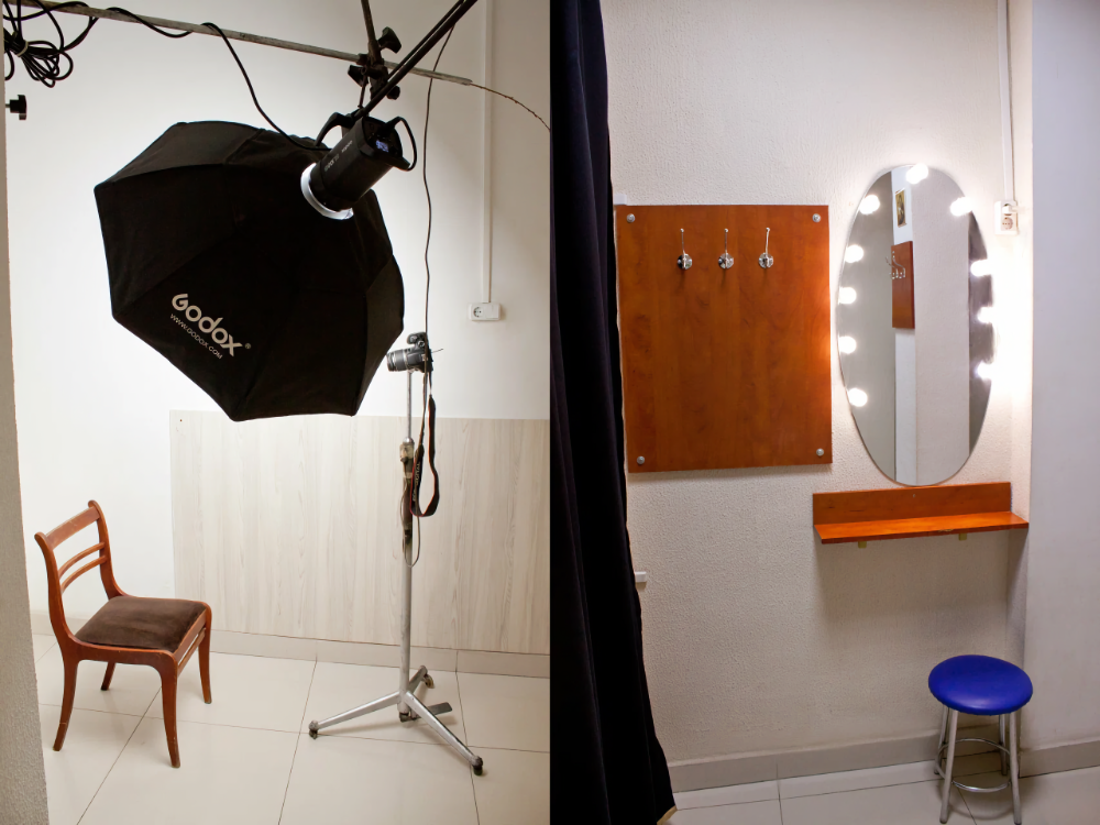 Комната комфортной подготовки к съемке